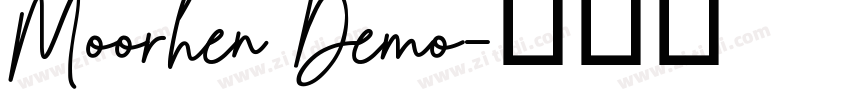 Moorhen Demo字体转换
